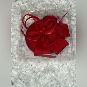 Red Fascinator